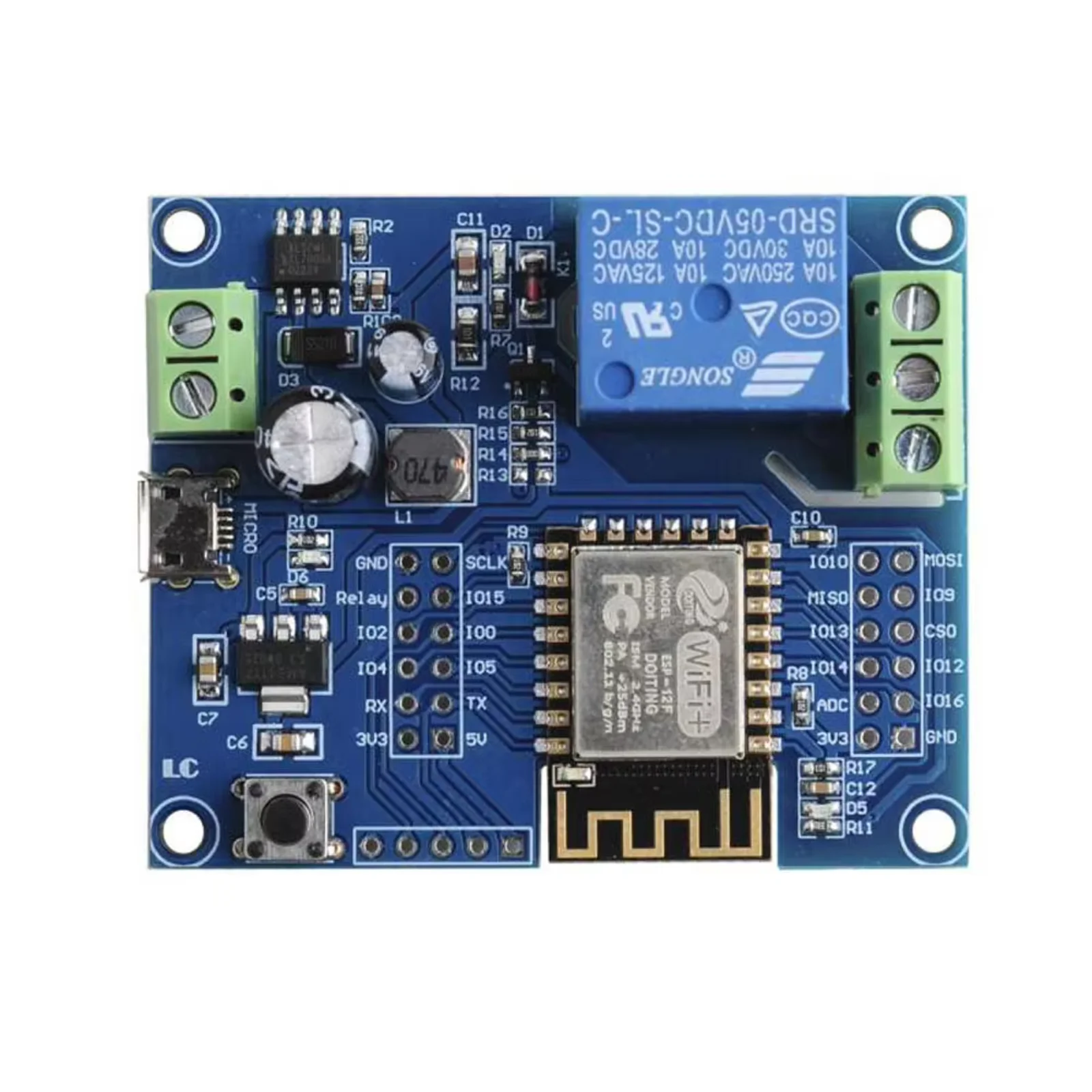 Relay 8 Channel Board - Одноканальный модуль реле с Wi-Fi, работающий