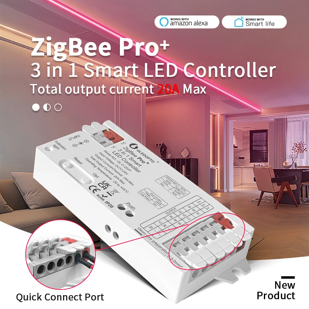 GLEDOPTO ZigBee 3,0 Pro + 3 в  – обзор и цена Zigbee Coordinator Stick